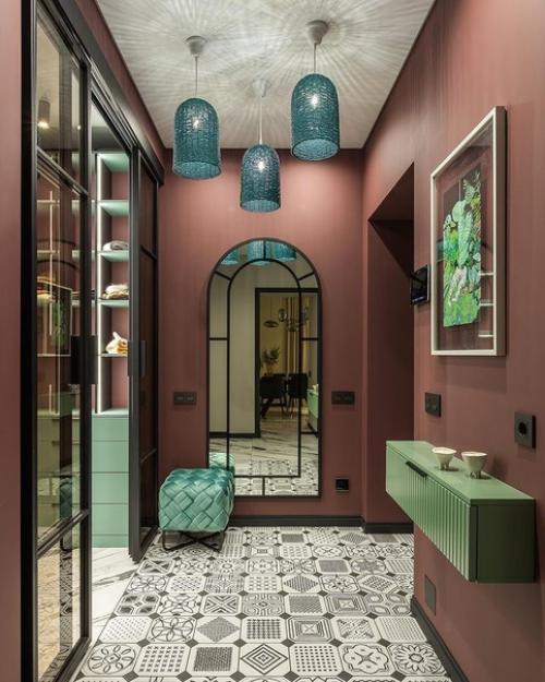 Самые вкусные сочетания цветов в холле. 04