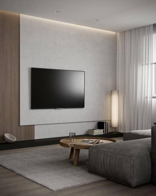 Приятный интерьер, в котором нет ничего лишнего, нет каких-то ярких вещей, которые портили бы красивый дизайн квартиры. 02