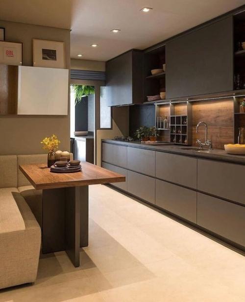 Стильные черные кухни! 07