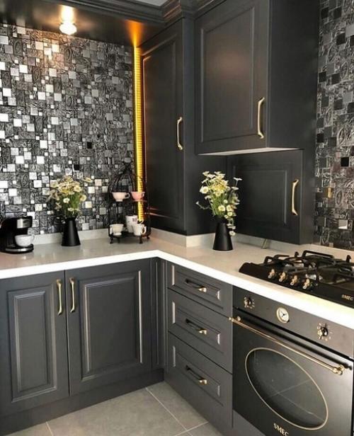 Стильные черные кухни!  
