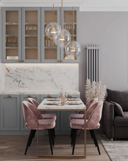 Кухня - гостиная, площадью - 16, 5 кв. 01