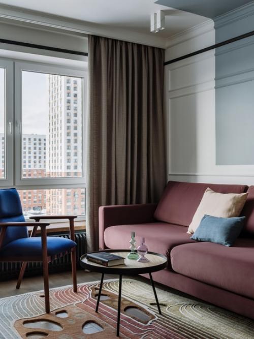 Евродвушка с большой кухней - гостиной и камерной спальней.