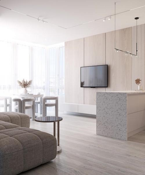 Кухня - гостиная, площадью - 23 кв. 06