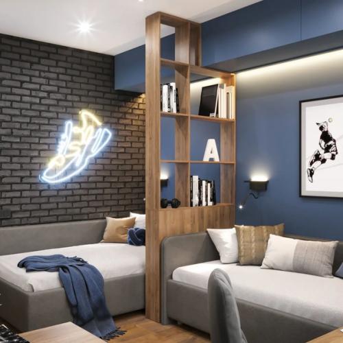 Детская комната для двух мальчишек.