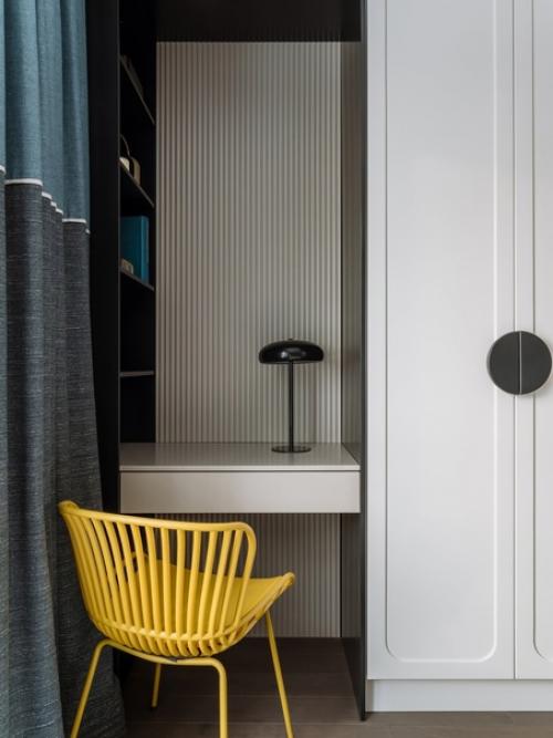 Евродвушка с большой кухней - гостиной и камерной спальней. 07