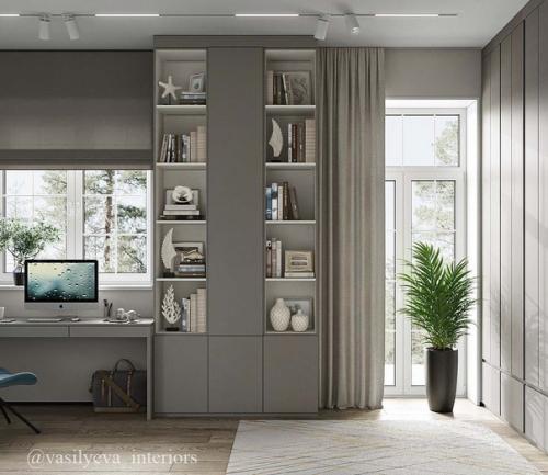 Визуализация детской комнаты в загородном доме.