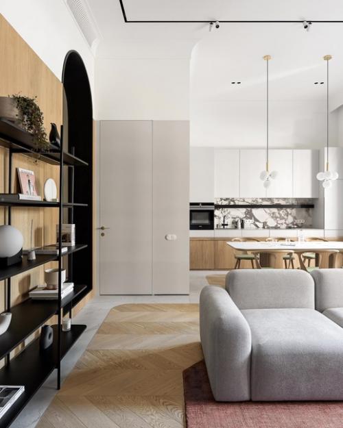 Кухня - гостиная. Интерьер, в котором нет какого-то ярко выраженного стиля. 03