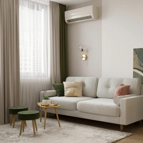 Кухня - гостиная и прихожая, площадью (соответственно) - 21 и 5, 2 кв. 06