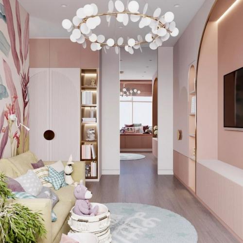 Современный интерьер с праздничными нотками. 01