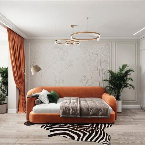 Спальня с яркими акцентами. 06