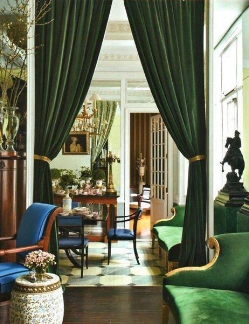 Зеленый цвет в интерьере. 09