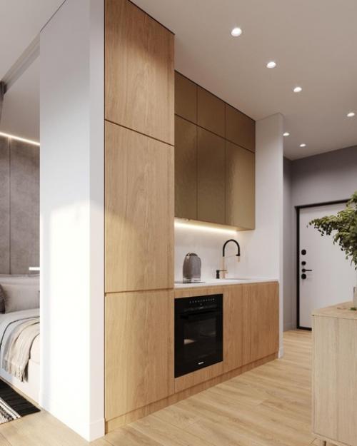 Зона кухни и коридора. 01