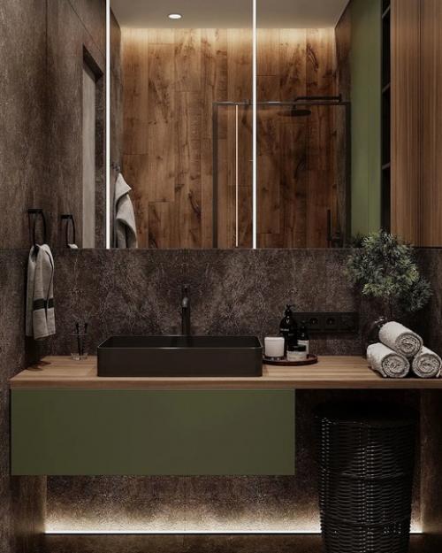 Стильный санузел.  Какое пространственное воображение! 03