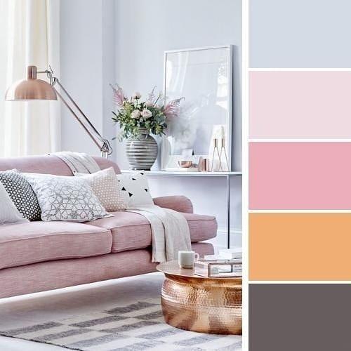 Сочетание розового с другими цветами пыльно. 01