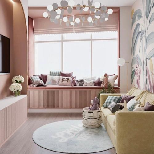 Современный интерьер с праздничными нотками.