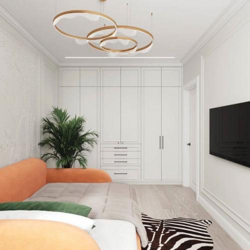 Спальня с яркими акцентами. 04