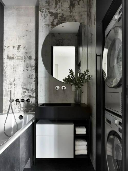 Сочетание фактур в этом московском интерьере играет главную роль - именно на них построено ощущение глубины, уюта и визуального интереса. 09