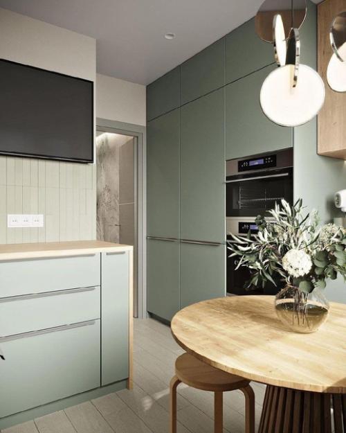 Интерьер кухни, площадью - 7. 9 кв. 02