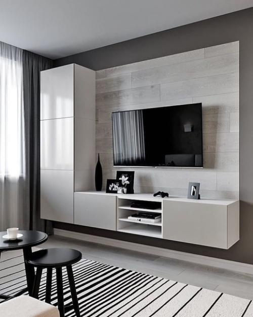 Проект однокомнатной квартиры с зонированой спальней, площадь 49 м 2. 01