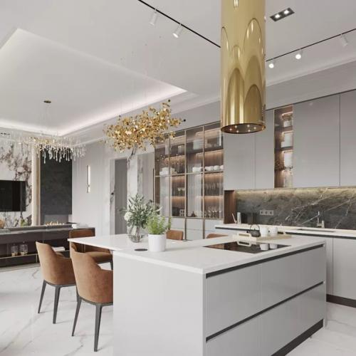 Дизайн - проект кухни - гостиной, площадью 43 кв. 04