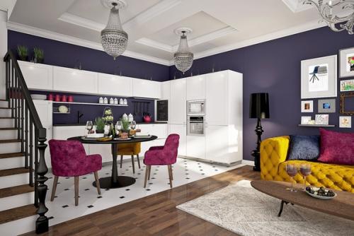 Гостиная в таунхаусе 113 кв м. 01