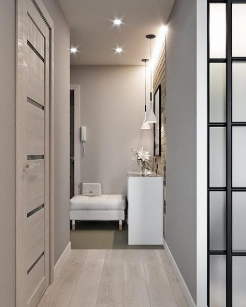 Проект однокомнатной квартиры с зонированой спальней, площадь 49 м 2. 04