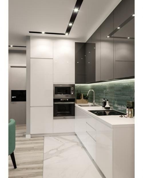 Кухня в серых тонах. 02