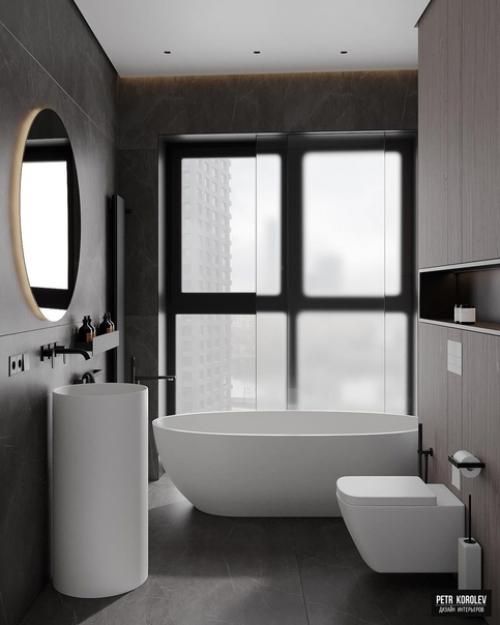 Ванная комната с панорамным окном. 03
