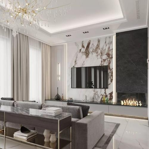 Дизайн - проект кухни - гостиной, площадью 43 кв.