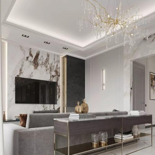 Дизайн - проект кухни - гостиной, площадью 43 кв. 07