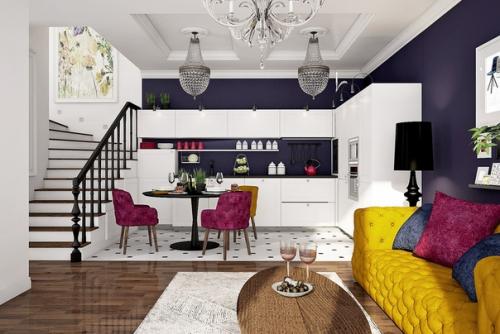 Гостиная в таунхаусе 113 кв м. 02