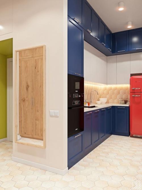 Шестигранники, светлая древесная текстура и майская зелень. 03