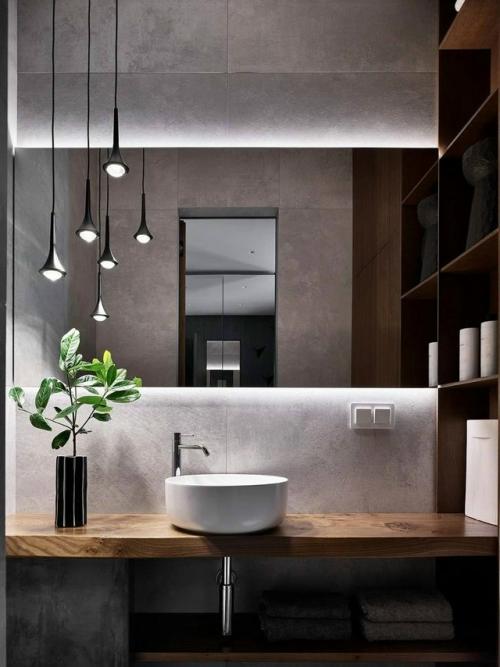 Сочетание фактур в этом московском интерьере играет главную роль - именно на них построено ощущение глубины, уюта и визуального интереса. 03