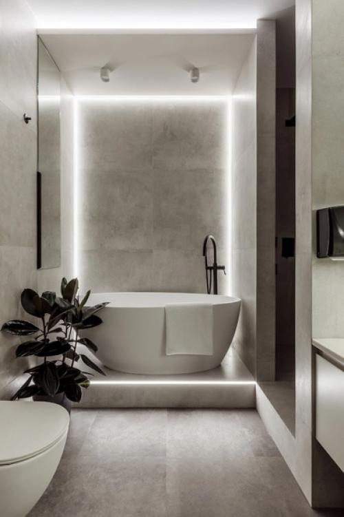 Монохромная квартира в минималистичном интерьере. 07