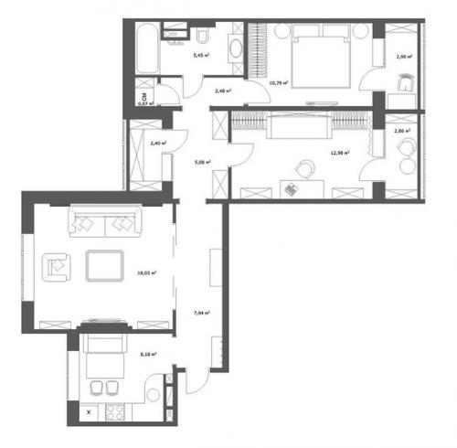 Типичная квартира без перепланировки. 09