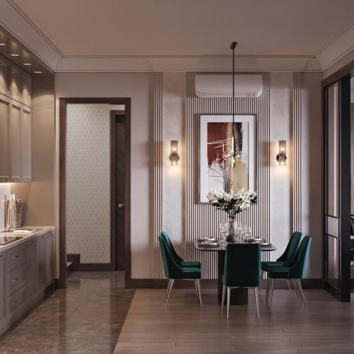 Кухня - гостиная, площадью - 31 кв. 05