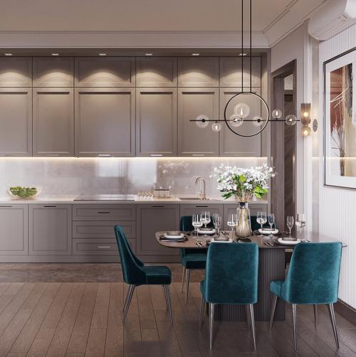 Кухня - гостиная, площадью - 31 кв. 06