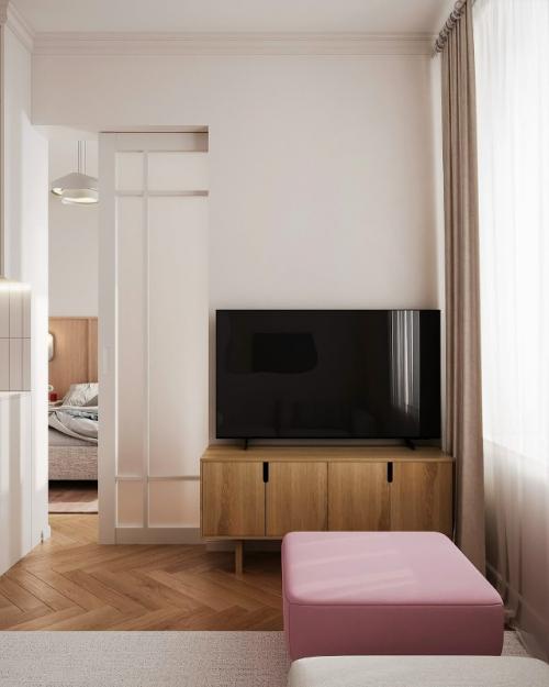 Запрос был очень трогательным и вдохновляющим: много воздуха, света и голубой цвет. 08