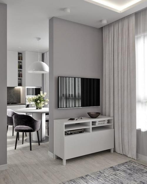 Интерьер небольшой квартиры - студии. 04