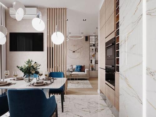 Кадры гостиной в светлых тонах. 03