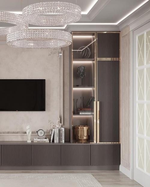 Стильная и элегантная кухня - гостиная. 02