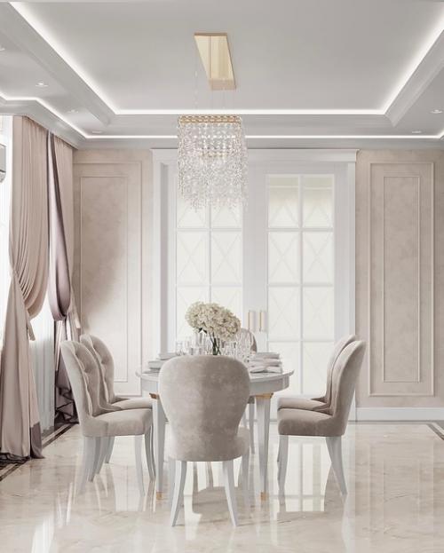 Стильная и элегантная кухня - гостиная.