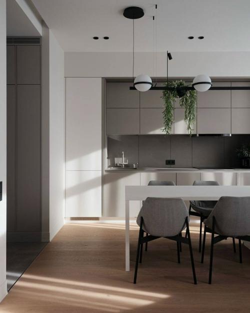 Практичный и минималистичный интерьер площадью 75 кв. 01