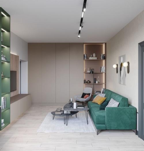 Стильная гостиная.  Стильно и минималистично. 03