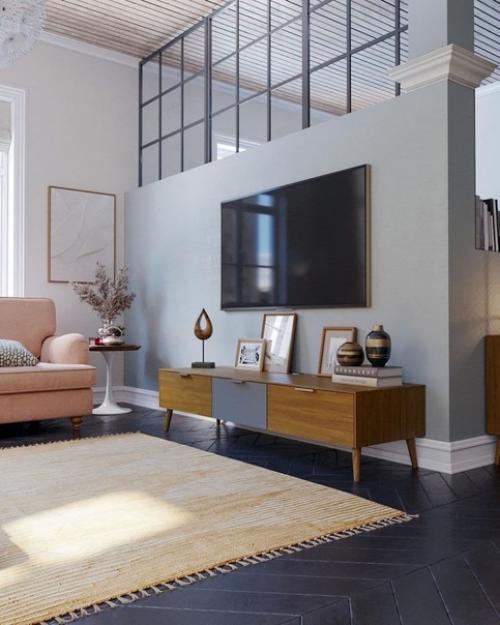 Интересный дизайн гостиной! 01