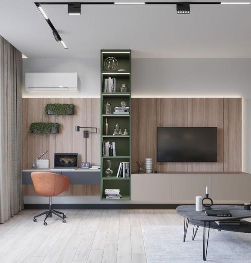 Стильная гостиная.  Стильно и минималистично. 01