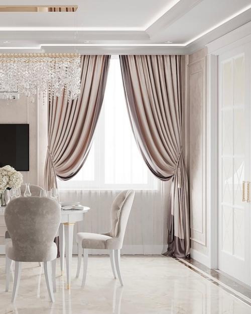 Стильная и элегантная кухня - гостиная. 07