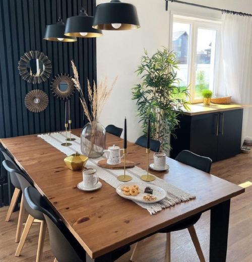 Кухня - гостиная в загородном доме и площадью - 38 кв. 02