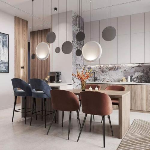 Кухня - гостиная площадью 21 кв.