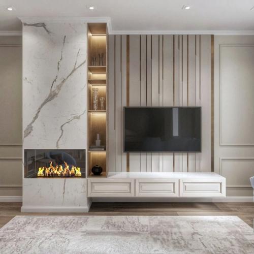 Большая гостиная в классическом стиле. 02